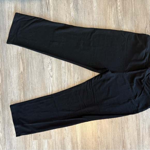 LOT (2 pairs)Dalia Women's Wide Leg Black Yoga Style Stretch Pants - Picture 3 of 6